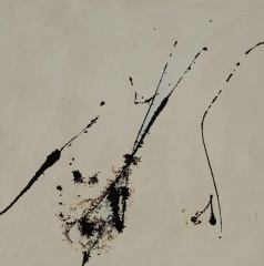 Serie "Verwandlung", Mixed Media auf Holz, 40 x 40 cm