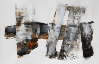 "Stütze"-05, Acryl auf Karton, 70 x 100 cm
