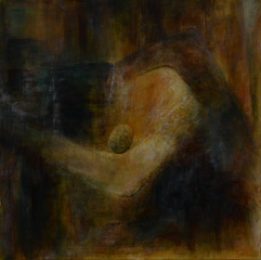 Serie "Lebenszyklus"-3 - VERKAUFT-Mixed Media auf Leinwand, 100 x 100 cm
